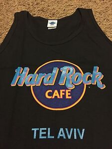 Vtg 1993 Hard Rock Cafe Tel Aviv Tank Top Shirt Rare Pin Casino Jerusalem Israel Ebay