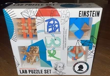 Einstein's Lab Puzzle Set.  7 Professor Puzzle Set New Sealed Brain Teaser