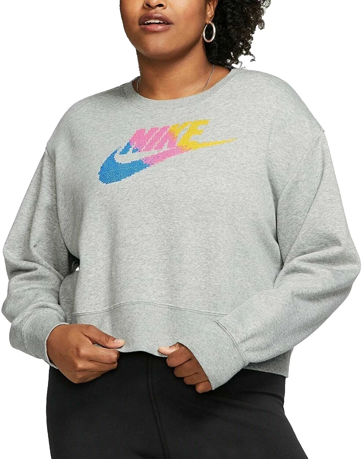 Nike Cotton Crew Neck Sweaters for Women