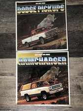 Lot of 2 1981 Dodge Ram Charger & Pickups dealer advertising brochures Good cond