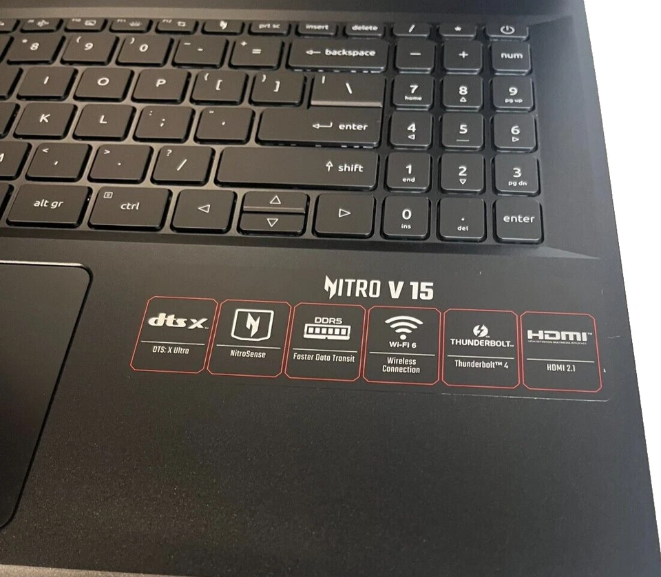 Acer Nitro 5 ANV15-51 Intel i5-13420h 16Gb RAM 1TB SSD 8Gb RTX4060 15.6" FHD - Image 3 of 4