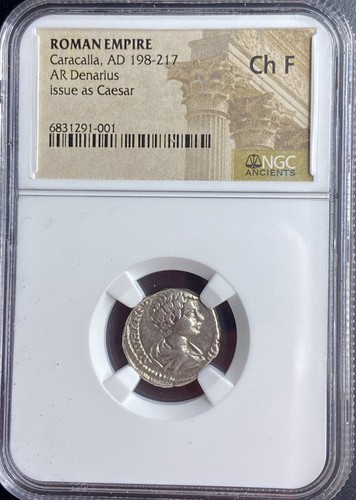 Beautiful NGC Graded Emperor Caracalla 198-217AD Ancient Roman Denarius Coin - Picture 9 of 14