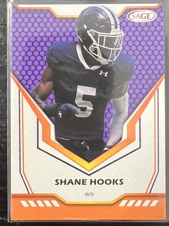 2024 Sage Football Purple Shane Hooks #69 Edmonton Elks