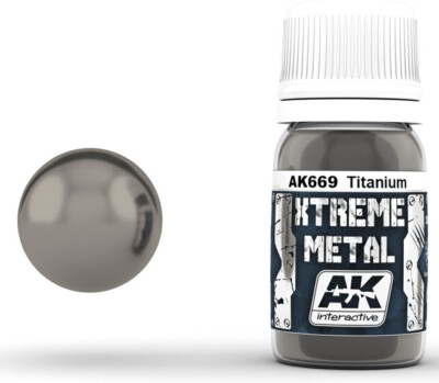 Metallic Farbe Xtreme Metall Titanium Ak-0669 Ak Interactive
