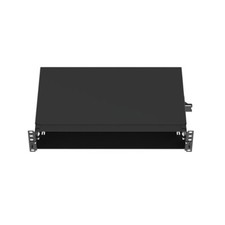Panduit FMT2 8-Port 2U Rack Steel Fiber Optic Straight Tray Black