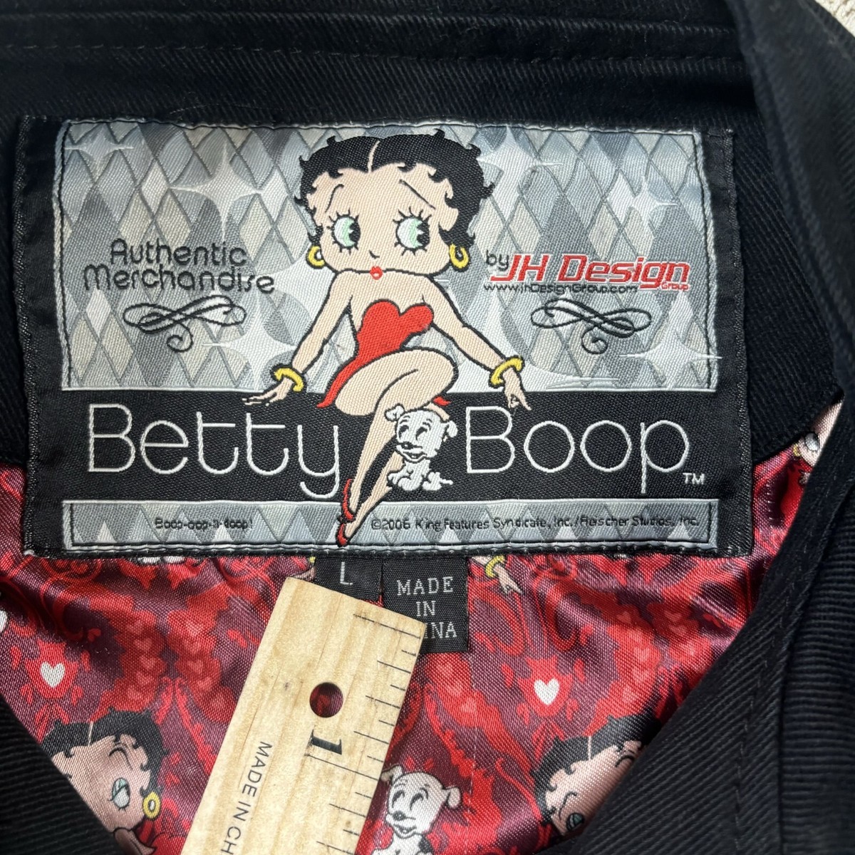 Betty Boop Jacket Women's Large Vintage Y2K Jeff Hamilton Betty Boop Jacket Women's Large Vintage Y2K Jeff Hamilton