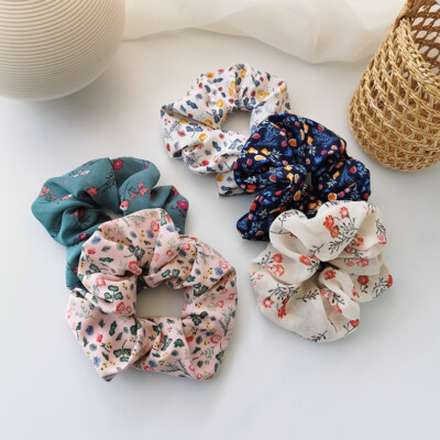 5 Stück Scrunchy Haar Scrunchie Premium Satin Haarseil Krawatten Bänder für Frauen Mädchen