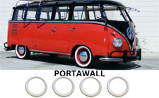 14 " Universal Classic Car Thin Band White Wall Tyre Trim Flap Bay Window T25 T1