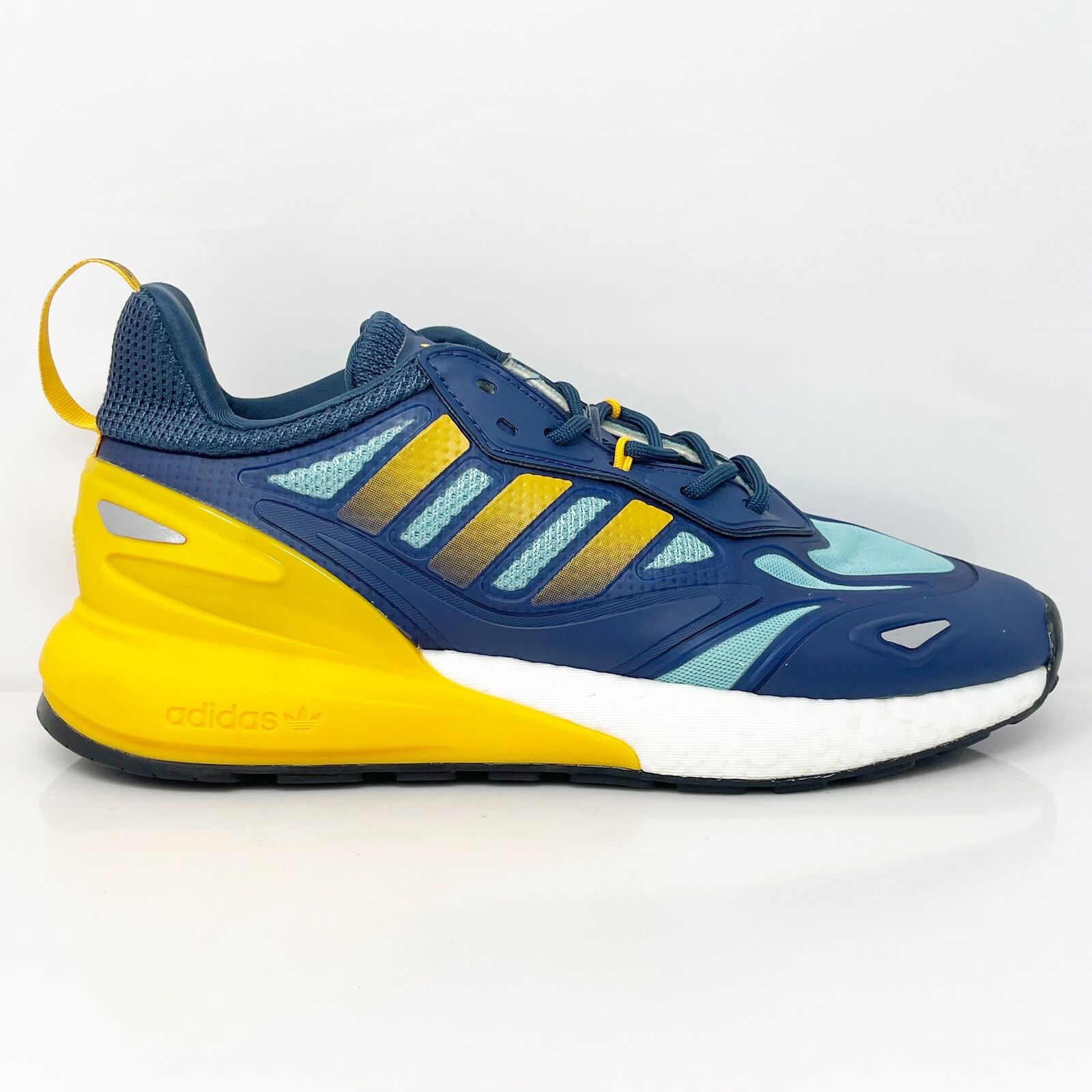 Adidas Mens Zx 2K Boost 2.0 GZ7501 Blue Running Shoes Sneakers Size 6.5