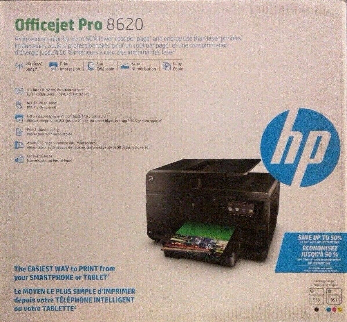 Brand New HP OfficeJet Pro 8620 All-in-one Printer Sealed w/ inks
