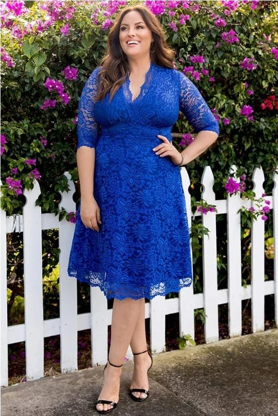 slim fit dress slacks Plus Size Sparkly A-Line V-Neck Sequin Knee-Length Ruffle Formal Dress   Veauldress
