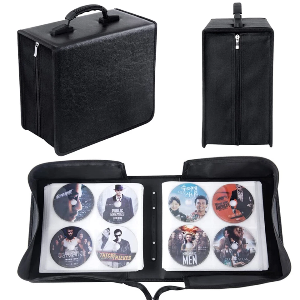 400 Disc CD DVD Case Wallet Storage Holder Booklet Album Folder Bag Box Sleeves - Image 3 of 4