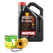 5L Motul 8100 XCESS 5W40 Mann Filter Motor Oil Change Kit Cooper S JCW 1.6 Turbo