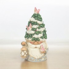 Jim Shore Heartwood Creek Fir-ever Festive White Woodland Gnome 6012682TKT New