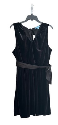 DRAPER JAMES RSVP  Women s Velvet Bow Back Dress Black Size: X-Large