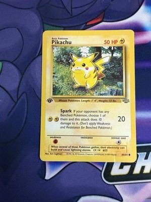 Pokemon Pikachu 60/64 Jungle 1st Edition Common | eBay Pokemon Pikachu 60/64 Jungle 1st Edition Common | eBay