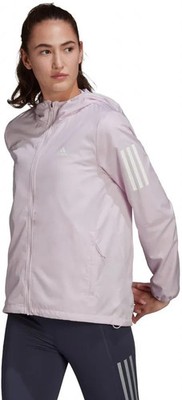 Adidas Own The Run Hooded Damen Laufjacke Windbreaker Pink Größe XS - UK 8