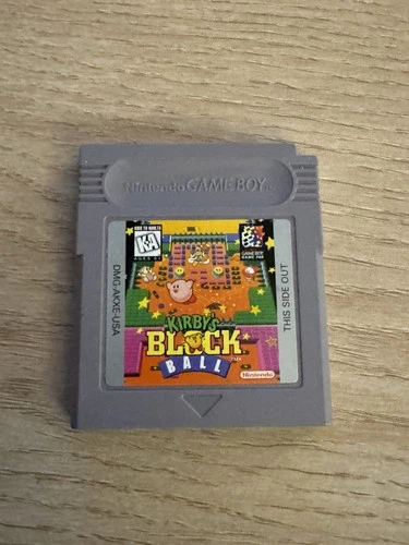 Kirby's Block Ball (Nintendo GameBoy, 1996) TESTED and WORKING