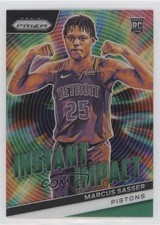 2023-24 Panini Prizm Instant Impact Green Prizm Marcus Sasser #22 3k6