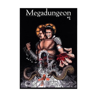 Hack & Slash Fantasy RPG Megadungeon #1 (POD, Black & White) EX