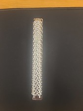 Filigree Mezuzah 12 cm with Back. Metal/silver 