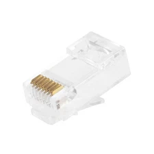 MONOPRICE 7266 Modular Plug with Insert,RJ45,PK100 13U654