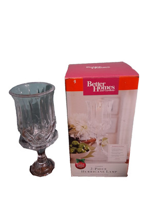 Better Homes - Limited edition!!! Crystaline - 2 piece hurricane lamp - new!!!