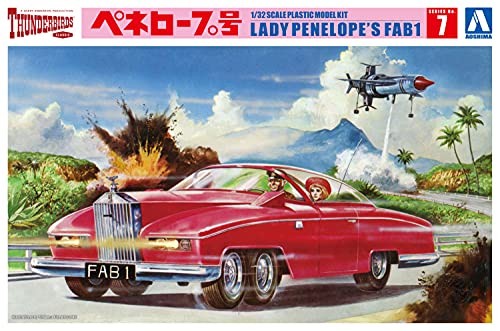 Aoshima Thunderbirds Penelope Car No.7 Plastikmodellbausatz Im MaßStab 1:32 Y...-image