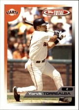 2005 Topps Total Baseball Card #28 Yorvit Torrealba