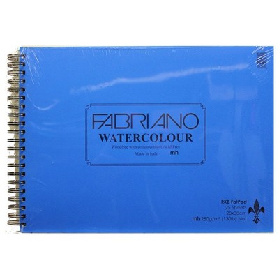 RKB Fat Pad Fabriano Aquarellpapier 25 Blatt 28x38cm 280 g/m² Künstlerblock
