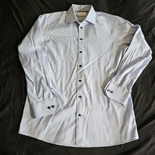 Eton Contemporary Blue Button Down Shirt Size 42/16.5