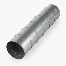 Wickelfalzrohr 80-200 mm Abluftrohr Lüftungsrohr Rundrohr verzinkt Zuluft Metall