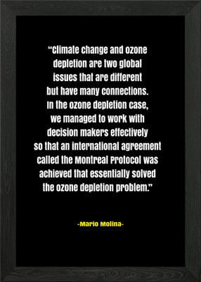 Mario Molina Wissenschaft Zitate Gerahmtes Wandbild Poster Leinwanddruck Bild
