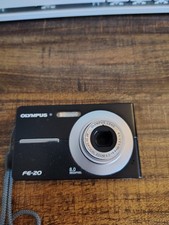 Olympus FE-20 8MP Digital Camera 3x Zoom Black Untested