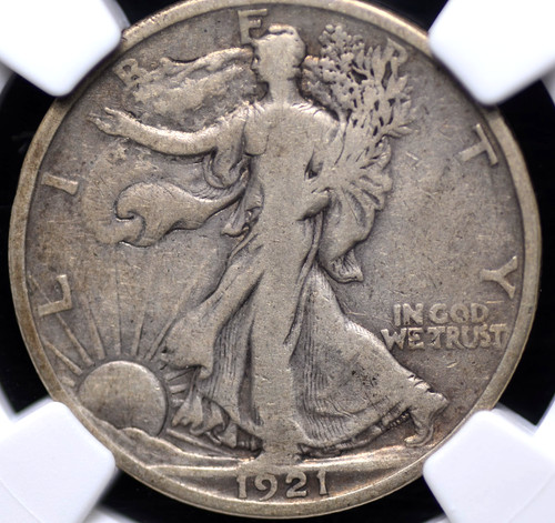 1921 WALKING LIBERTY HALF DOLLAR NGC VG 10 WHOLESOME AND CHOICE FOR THE GRADE