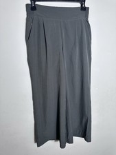 Quince Women’s Wide Leg Trousers In XS Grey Elastic Waist