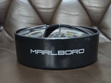 Marlboro Stern Aschenbecher Schwarz 12 cm 2-teilig Windaschenbecher Werbeartikel