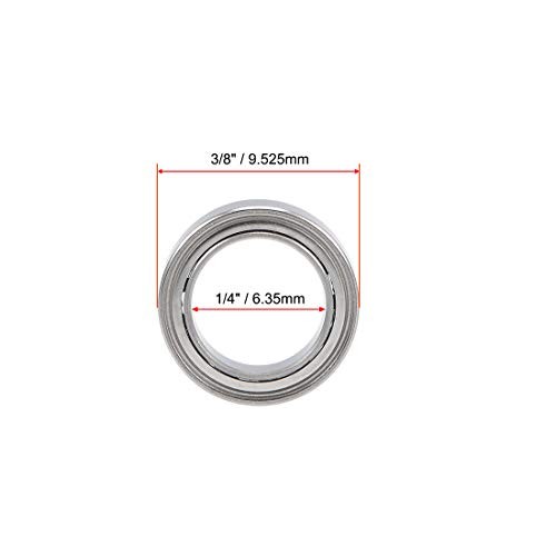 uxcell R168ZZ Deep Groove Ball Bearings 20pcs