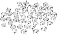 50 StüCk 8 Mm Strass-Nieten-NachfüLlungen, Schillernde 4 Krallen-Nagelkopf, Verz