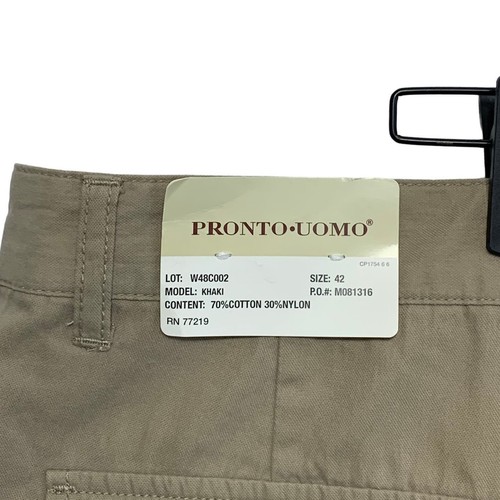 Pantalones Cortos Carga Pronto Uomo Caqui Mezcla Algodón Nuevos con Etiquetas Para Hombre Talla 42 Beige Informales - Imagen 3 de 6