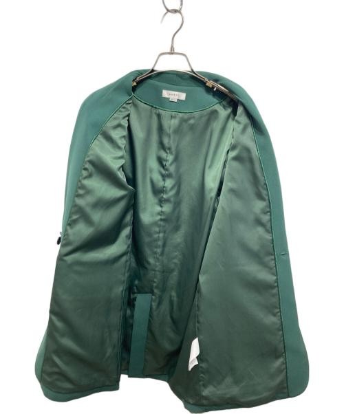 Ameri Ladies Green Collarless Jacket S Polyester … - image 3