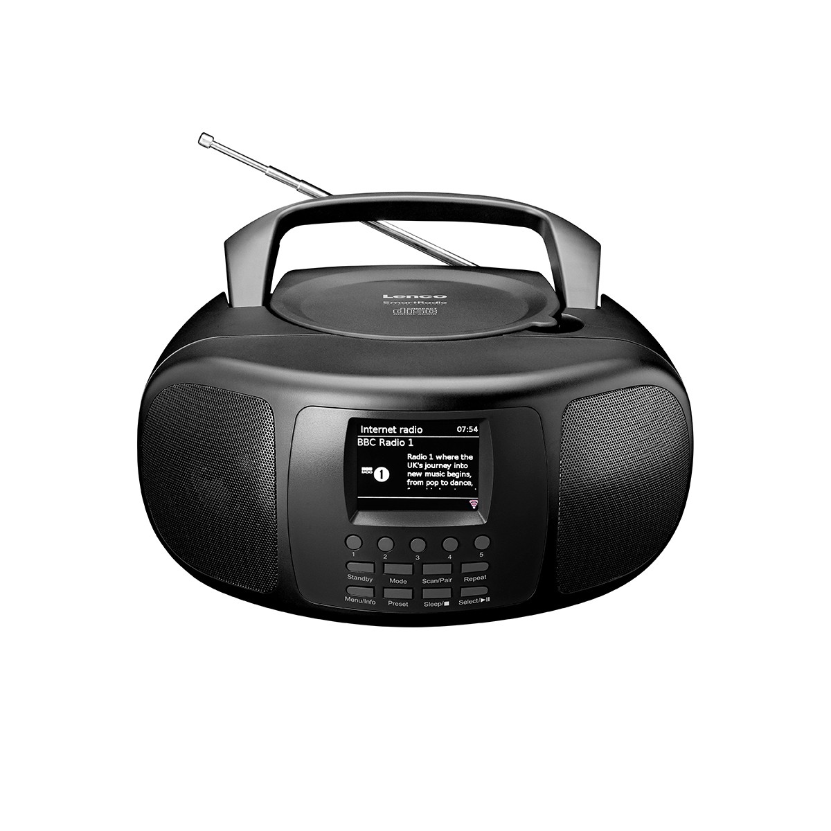 Radio intelligente Lenco avec CD et écran couleur pour un son pur