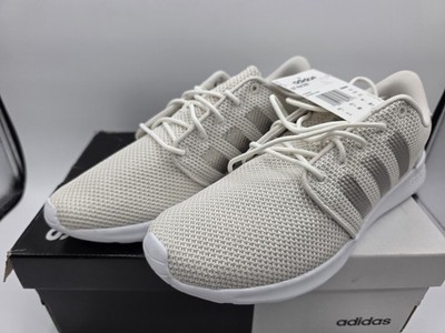 Adidas Women s Qt Racer Size 8 Casual Athletic Shoes Sneakers White Beige EE8088