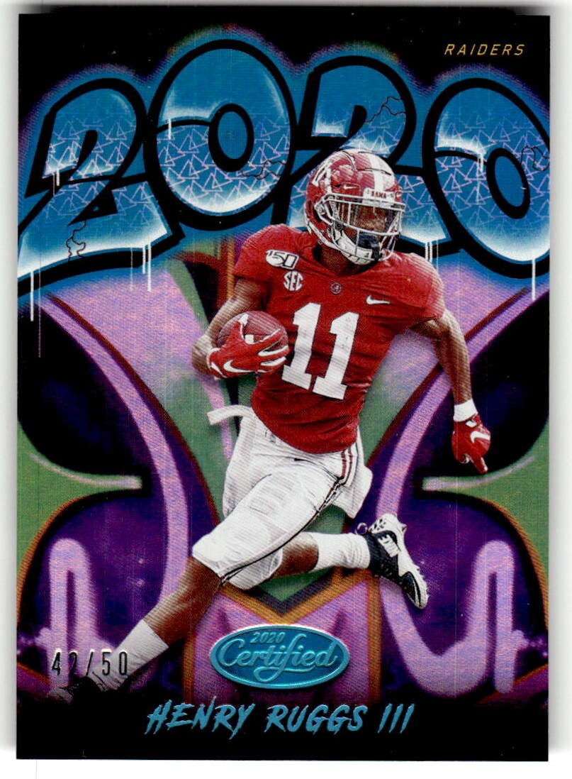 Henry Ruggs III Panini Certified 2020 #HR Blue Mirror