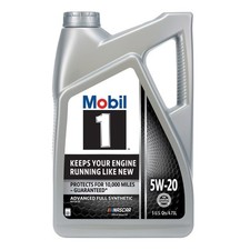 Mobil 1 Advanced Full Synthetic Motor Oil 5W-20, 5 Quart 23.99 per gallon