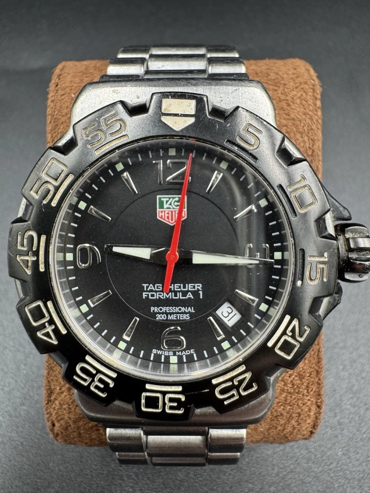 TAG HEUER WAC1110 Mens Formula 1 Series Watch Black Silver Professional See Pics - Image 2 of 4