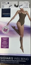 SIGVARIS Women's Sheer Fashion Knee Highs 15-20 (Black) Size A