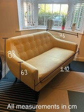 MADE.com sofa 2 seater used Retro Yellow