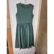 S Max Mara Sleeveless Midi Dress Sage Green P...