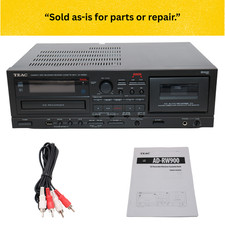 TEAC AD-RW900 CD Recorder USB Cassette Deck Parts/Repair Tape Not Working